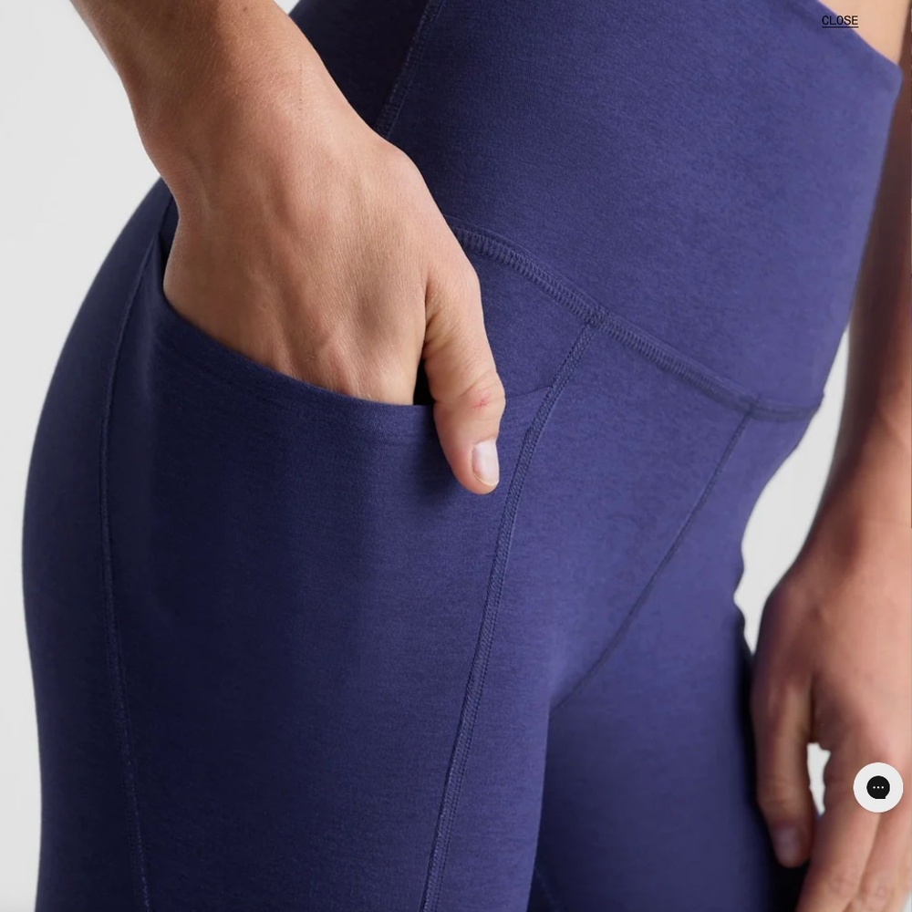 Beyond Yoga Spacedye Out Of Pocket Hi Waist Midi Legging Eternal Blue Heather Lg - Picture 2 of 3